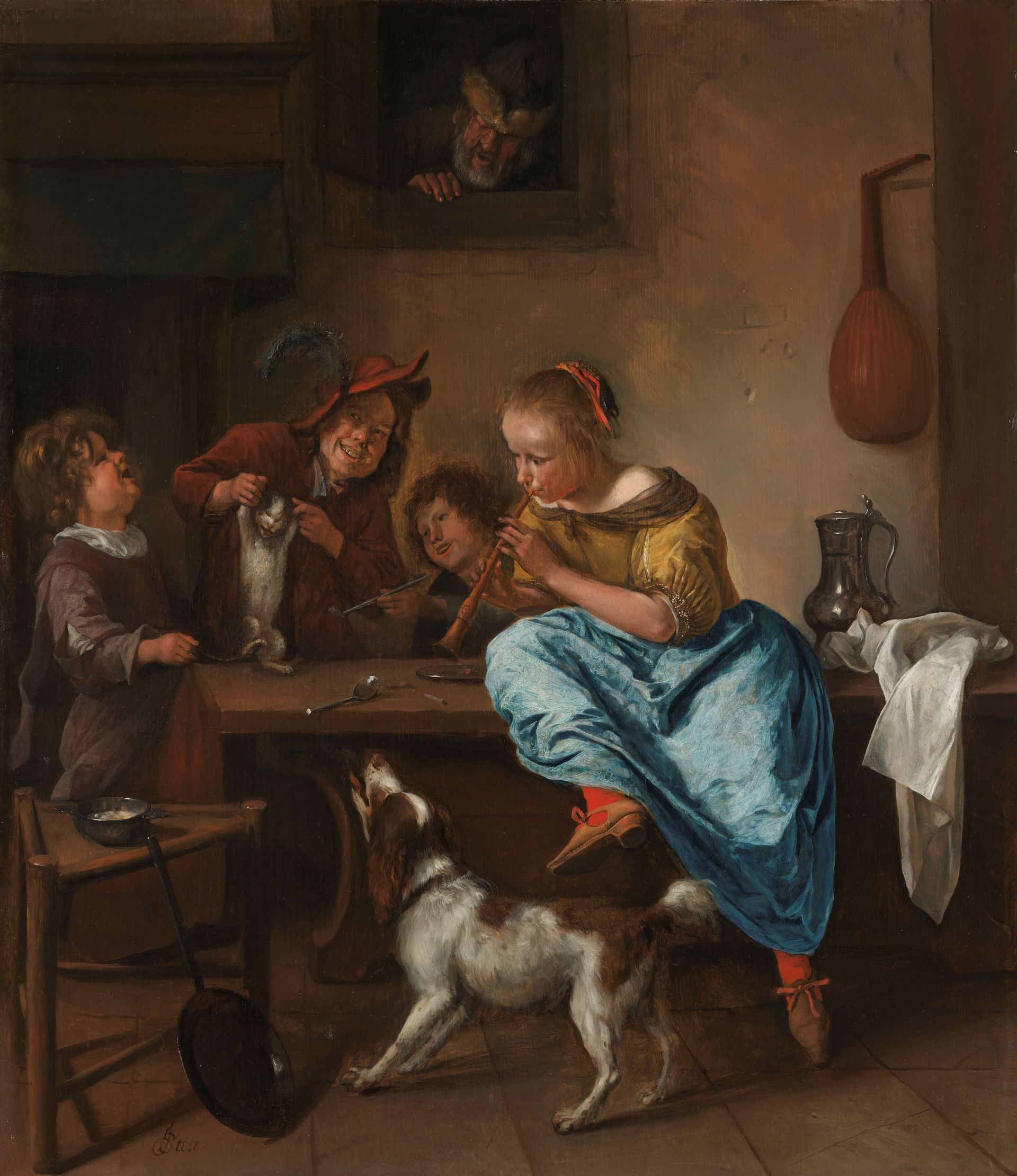 Schilderij van Jan Steen (collectie Rijksmuseum Amsterdam)
