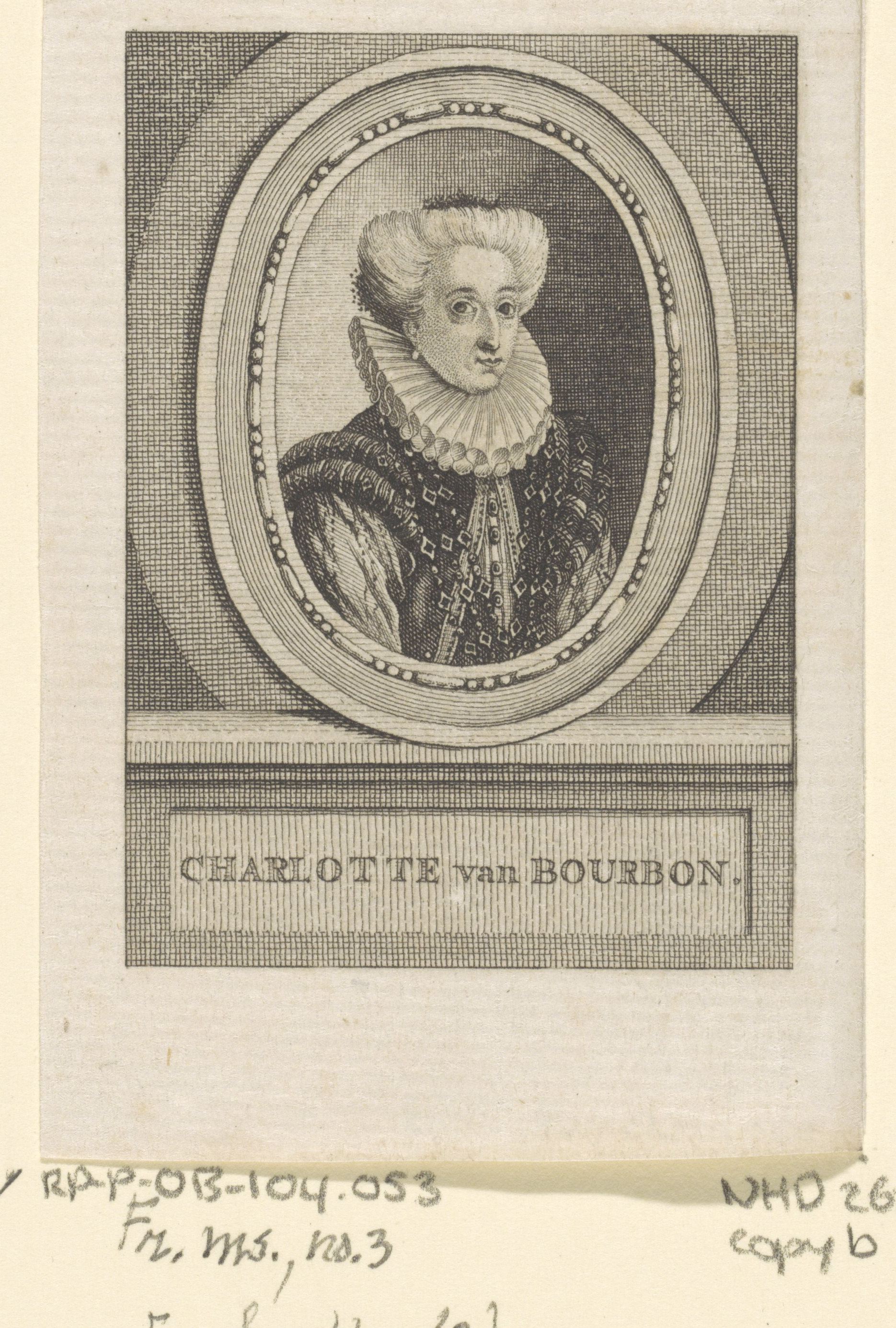 Portret van Charlotte van Bourbon (RP P OB 104.053)