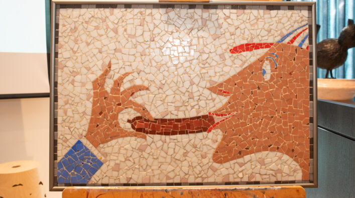 Mozaiek De Man van de knakworst