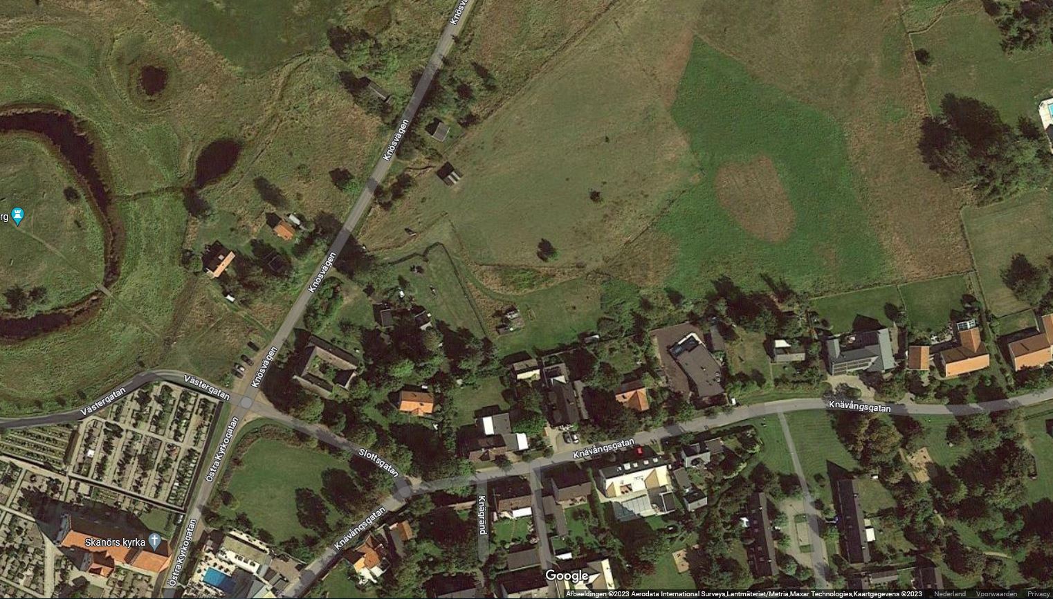 Skanoor vitte-weiland (Google Earth)